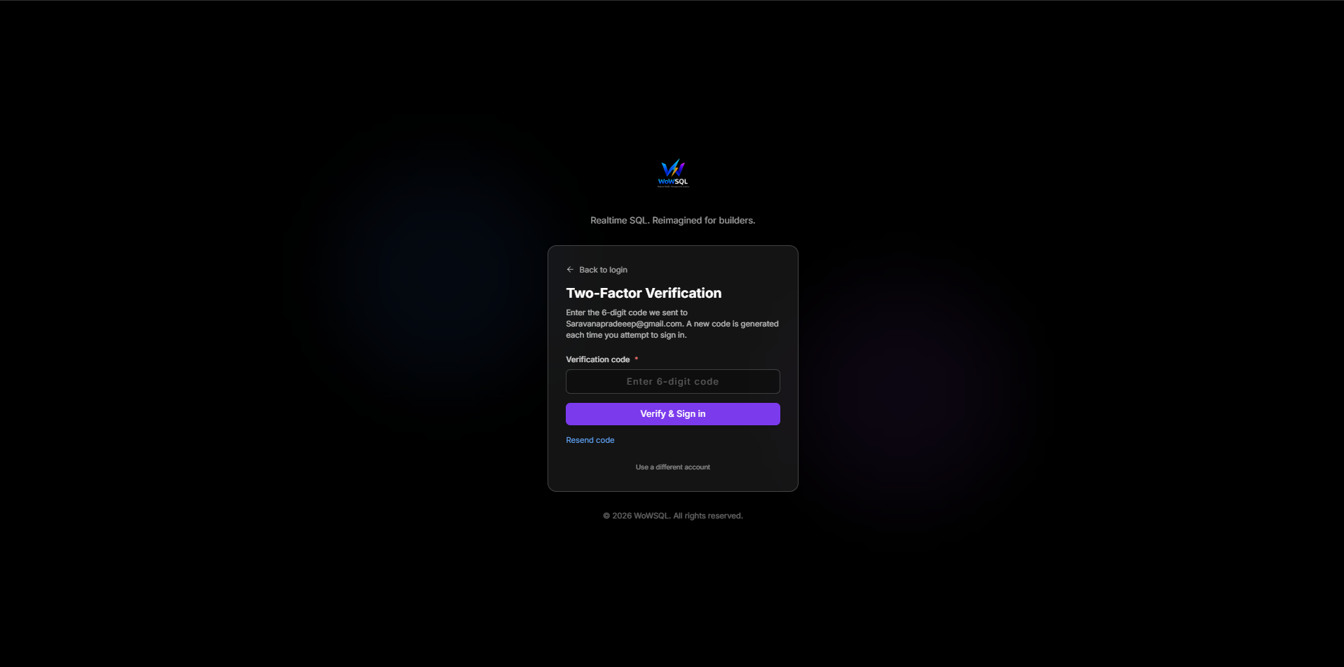 2FA Authentication Prompt